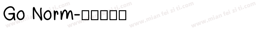 Go Norm字体转换